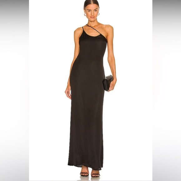 NEW NWT Atoir x REVOLVE Lee Silk Maxi Dress in Black - Picture 1 of 4